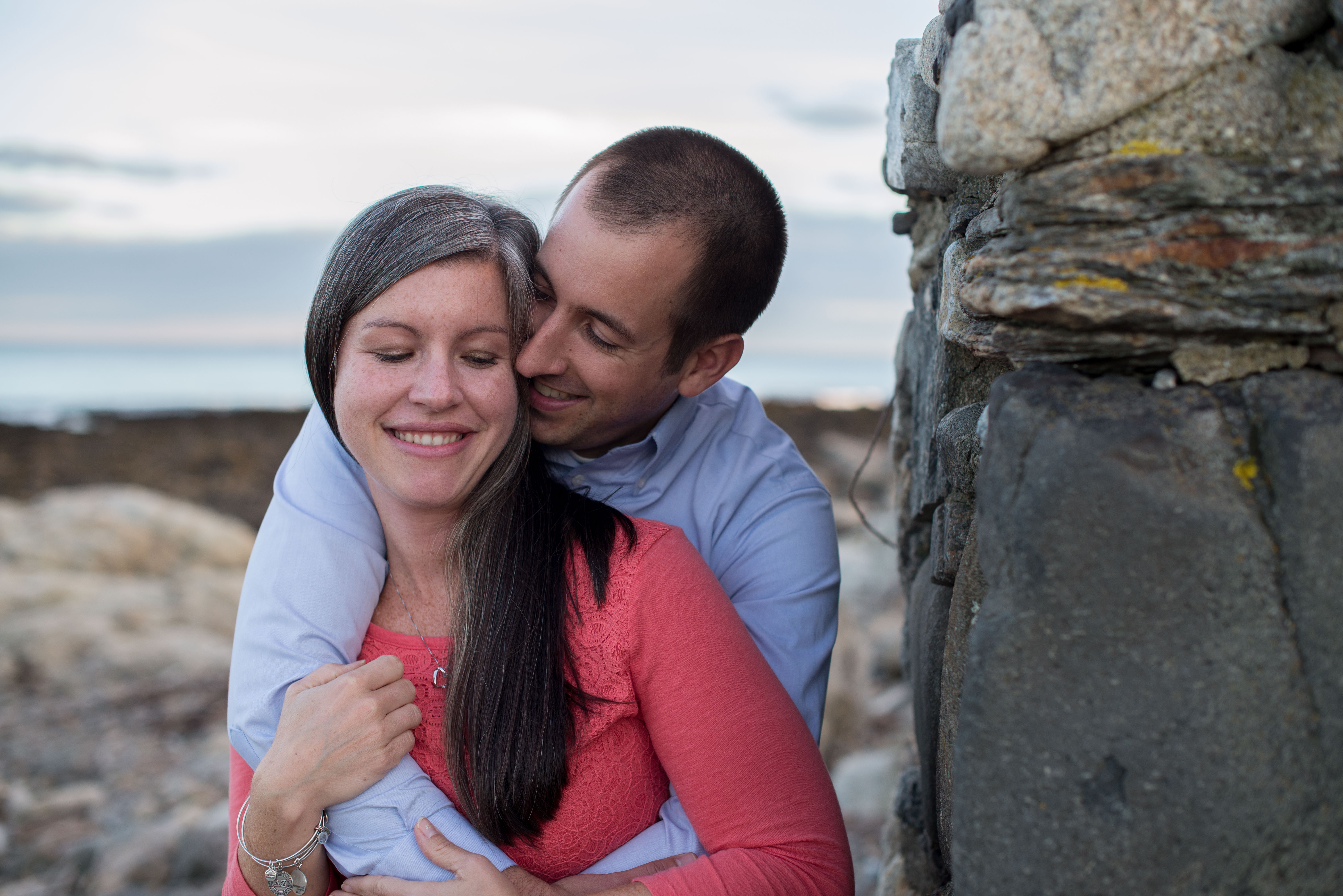Odiorne Point Engagement Photos by Linda Barry Photography
