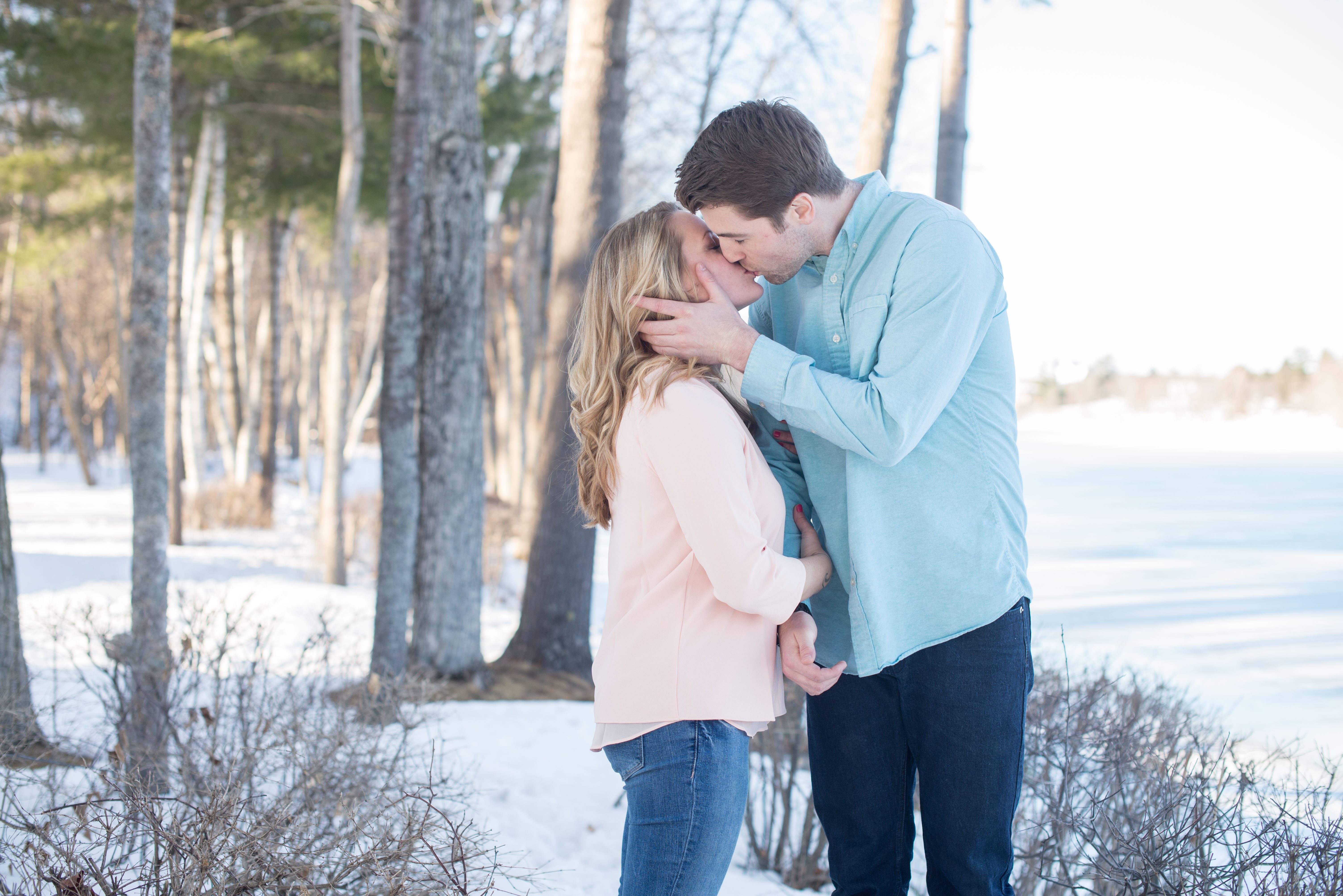 penobscot valley engagement photos by Linda Barry Photography
