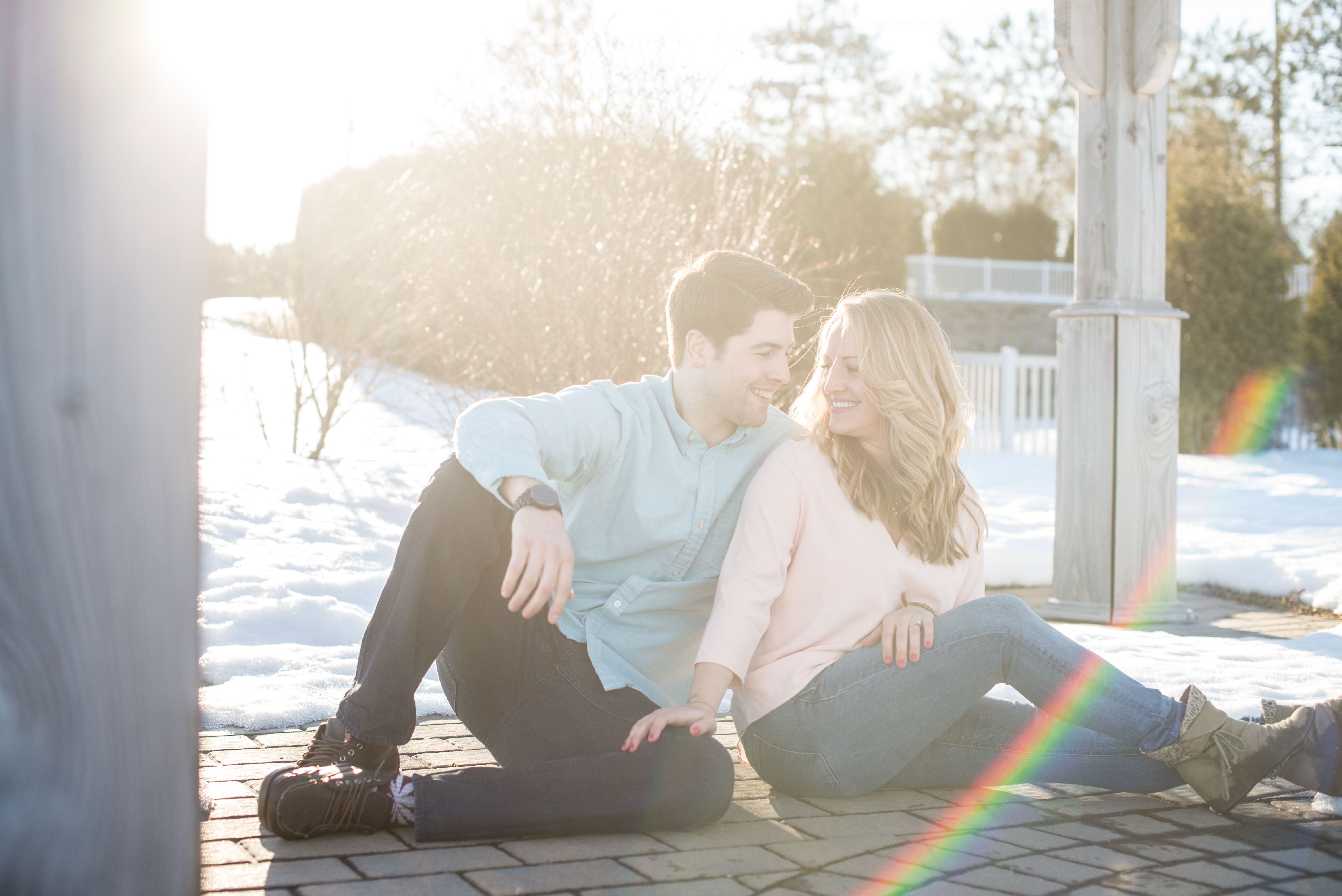 winter engagement session by Linda Barry Photography