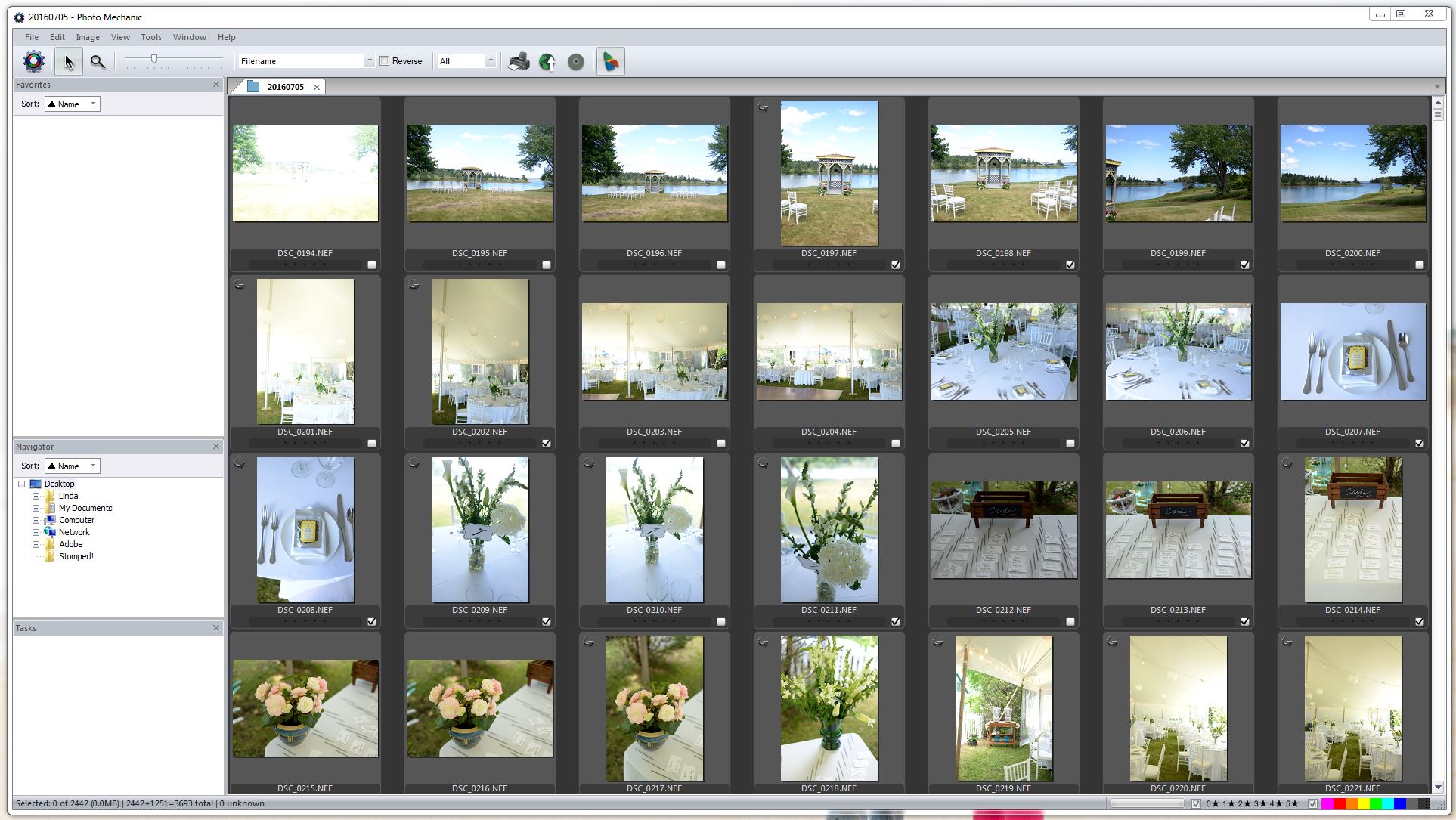importing photos with photomechanic