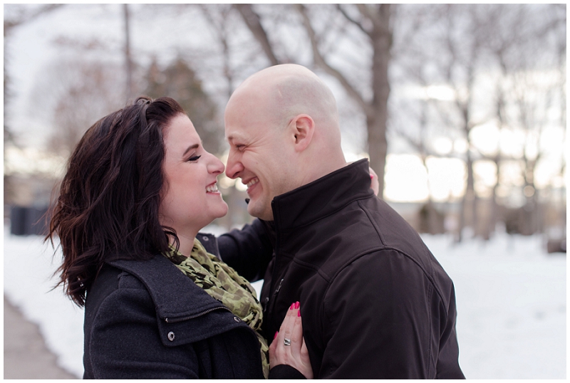 Portland Winter Couples Photo Session by Linda Barry Photography.
