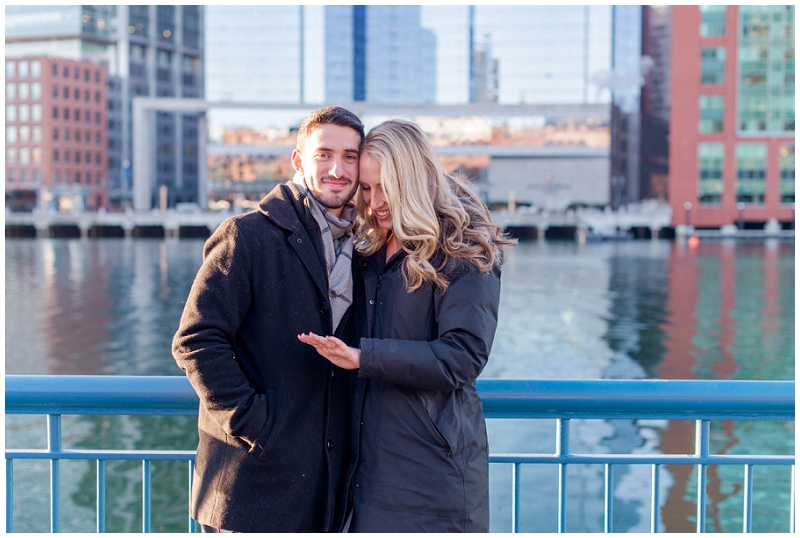 A surprise proposal session in the Boston Seaport. All photos by Linda Barry Photography.